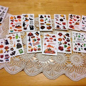 Halloween  and Thanksgiving temporary tattoos